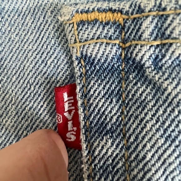 New Levis Premium 501 High Waist 100% Cotton Straight Leg Distressed Jeans 27 - Picture 11 of 16